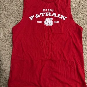 F45 Women’s Red F&Train Sleeveless Top